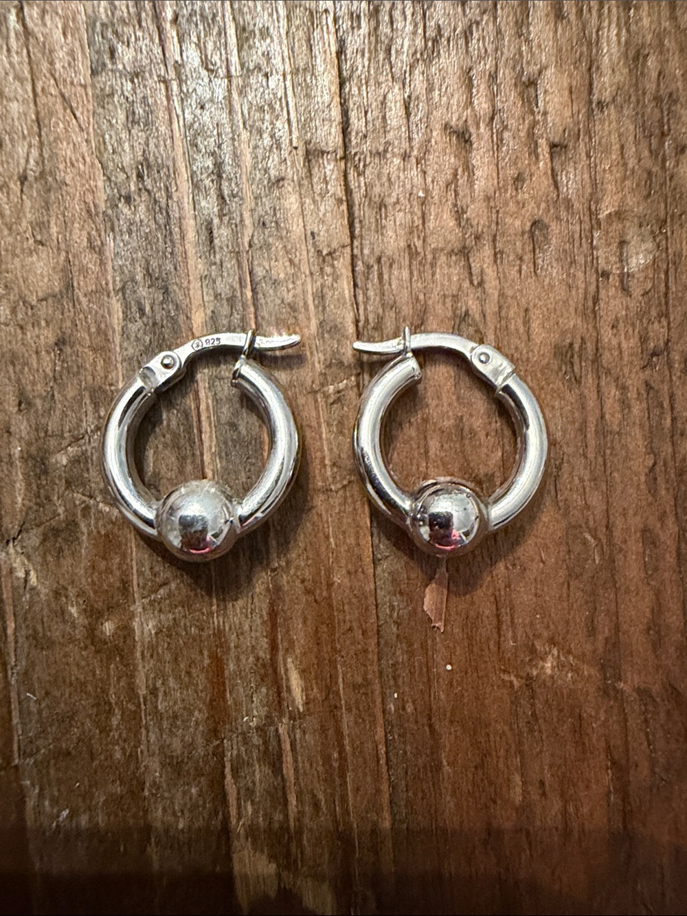 Cape Cod Sterling Silver Ball Hoop Earrings - Small